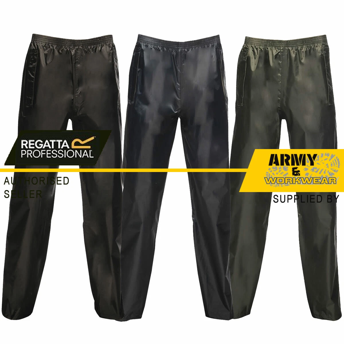 Regatta Pro Stormbreak Waterproof Rain Trouser Overtrousers Pants Mens Ladies