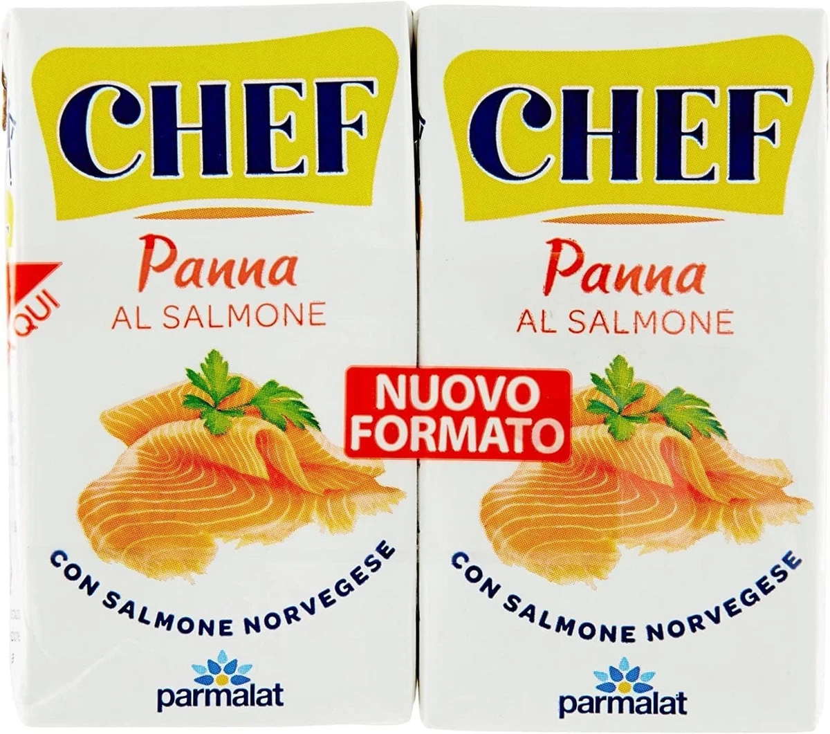 Parmalat Panna Chef Sahne mit Lachs, 20 x 2 x 125ml, Kochsahne+Polpa 400g