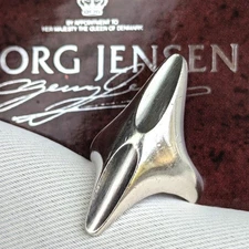 Georg Jensen Modernist Ring 128 Silver925 Size 11 Men s Ring