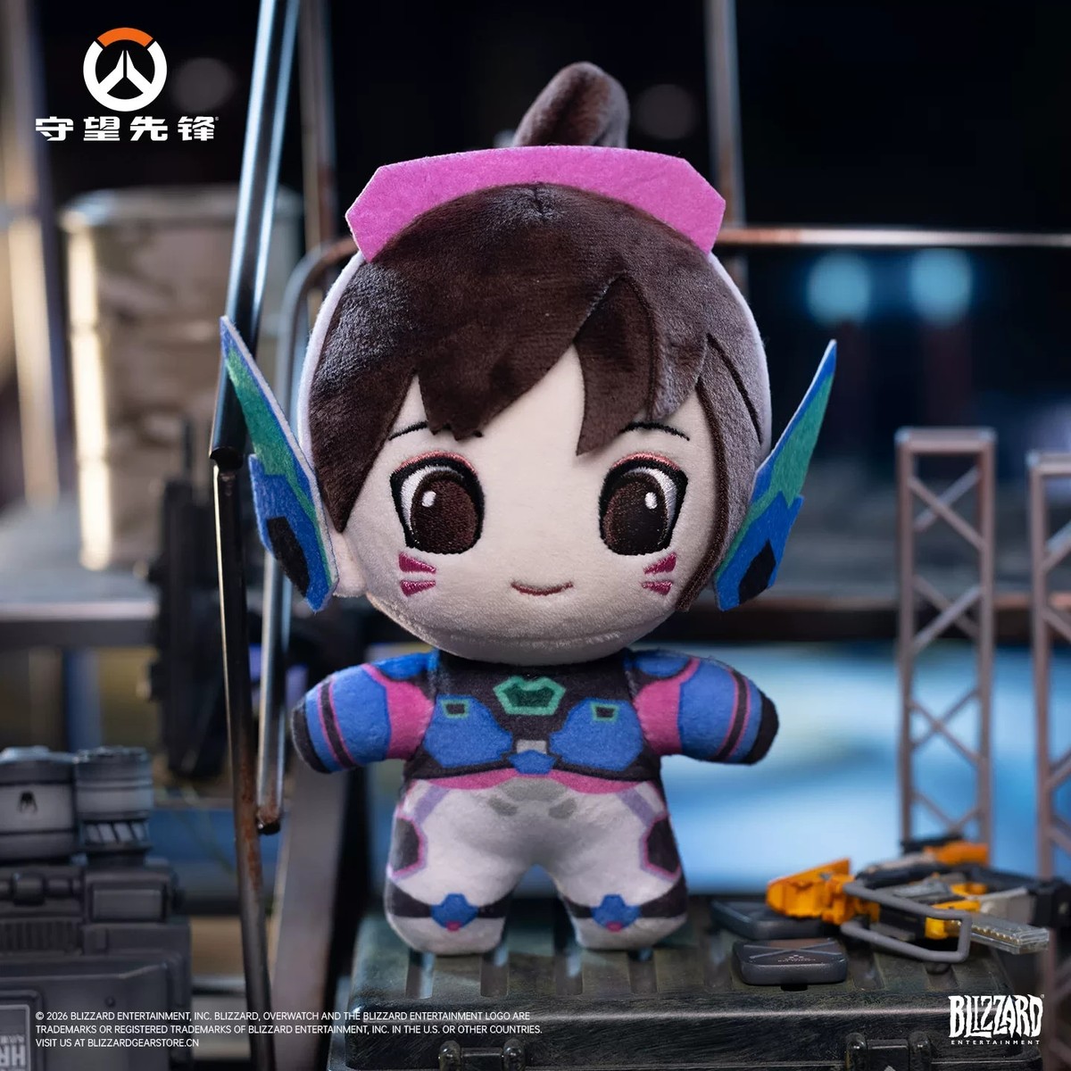 Blizzard Overwatch 10th Anniversary Plush D.Va Genji Juno Kiriko