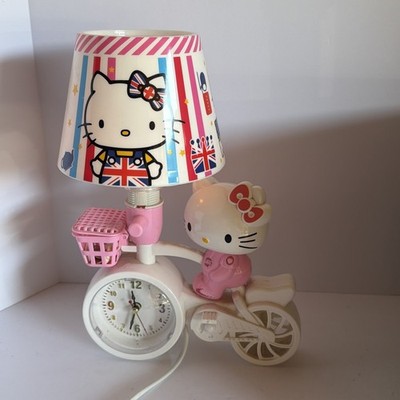 Sanrio Hello Kitty Bicycle Table Lamp With Shade UK Version Great