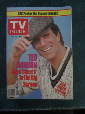 TV Guide June 1985 Ted Danson Cheers RARE Canada No Label