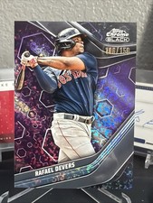2023 Topps Chrome Black Baseball Rafael Devers Purple Mini Diamonds 106/150