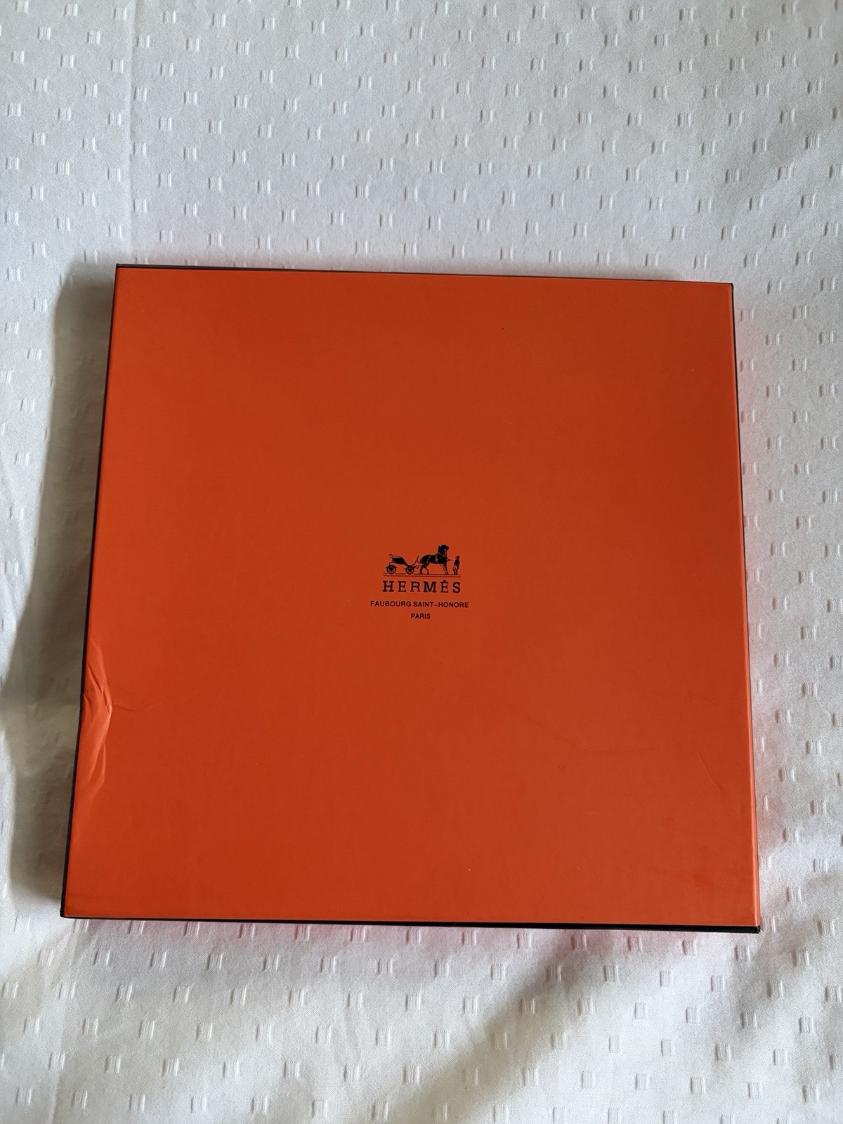 Hermes Vintage flat square box, empty, classic or… - image 1