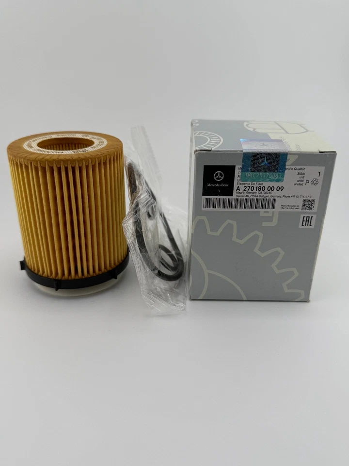 Kit de filtro de aceite para Mercedes-Benz CLA250 GLA250 C300 SLK300 2701800109 OEM Foto 3 de 4