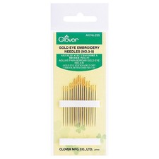 Clover Gold Eye Embroidery Hand Needles No.3-9 CL235