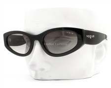 Vogue Sunglasses VO 5585-S W44 11 Polished Black Gray Gradient Silver with Case