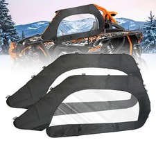 QYMOTO Polaris RZR XP 1000 Doors,2 Layers-Soft Canvas Upper Door Windows Fit ...