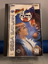 Street Fighter Alpha 2 (Sega Saturn, 1996) Complete w/ Reg Card EX Disc Tested
