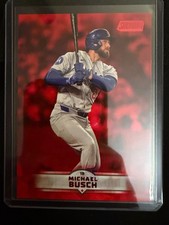 Michael Busch 2025 Stadium Club Red Foil #3 - Chicago Cubs