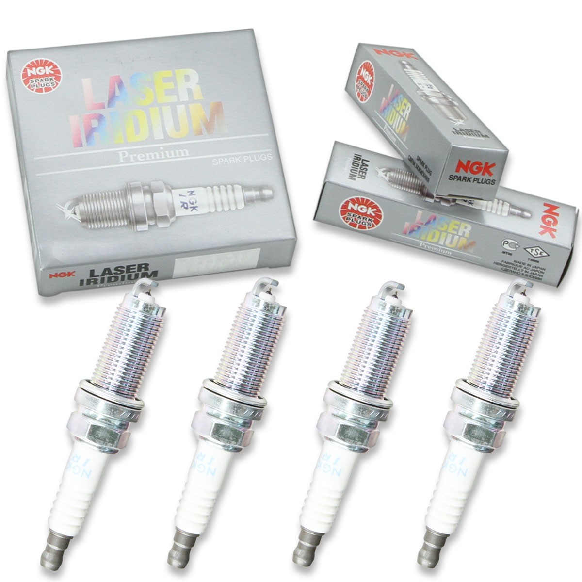 4 pcs NGK Laser Iridium Spark Plugs for 2006-2012 Mitsubishi Eclipse 2.4L L4 fo