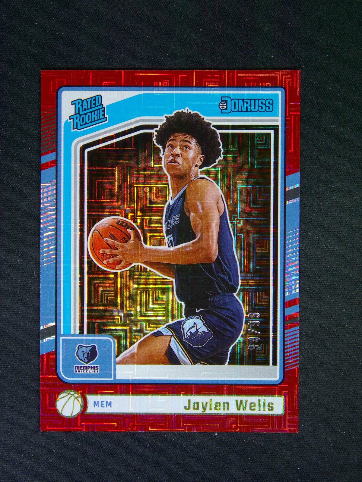 2024-25 Panini Donruss Jaylen Wells #245 RC Rated Rookie Red Choice /99