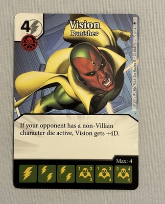 Dice Masters Avengers Age Of Ultron Card #72 Vision Punisher