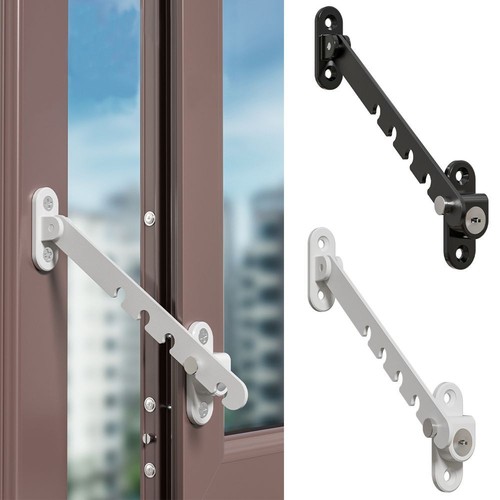 Windproof Window Limiter Blocker Adjustable Children Safety Lock | eBay ...