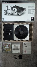 DJ Hero 1+ 2 Turntable Bundle for PlayStation 3 complete in box Great condition!