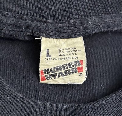 Vintage 80s 1989 New York City NYC Black T-Shirt Mens Size Large