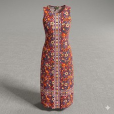 C. Wonder Engineered Print Sleeveless Maxi Dress Size Large L
