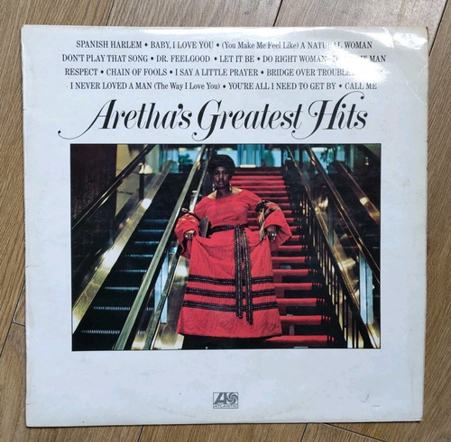 Aretha Franklin - Aretha's Greatest Hits UK First Vinyl LP 2400-188 1971 VG+/VG+