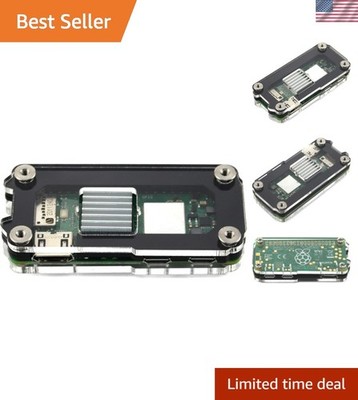 Raspberry Pi Zero 2 Heatsink Case - Custom Stainless Steel, Easy Access Design