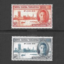 KUT 1946 : KGVI Victory; Omnibus Set; Houses Parliament MNH SG155/156