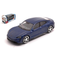 Porsche Taycan 2018 Blue 1:43 Burago Auto Stradali -D- Neues Modell