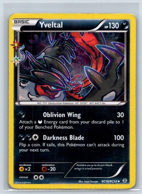 Yveltal RC16/RC32 Generations Holo MP