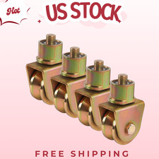 4-pack 2.5 V-groove Gate Casters - 360 Swivel 2640lb Total Capacity