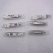 6 Pack Drillco 4 Combined Drill/Countersink High Speed Steel Bright 60° 350A004