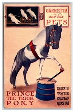 Circus Pet show, sideshow "Garretta" on REDPATH-VAWTER CHAUTAUQUA railroad