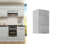 Kitchen Wall Cabinet Wall Mounted Cupboard 400mm Storage Unit Grey Gloss Star