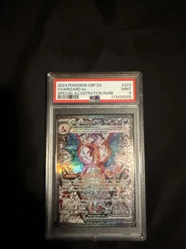 Pokémon TCG Scarlet & Violet Obsidian Flames Charizard EX Card 223/197 PSA 9