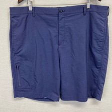Greg Norman Mens 42 Textured Blue Shorts Golf...