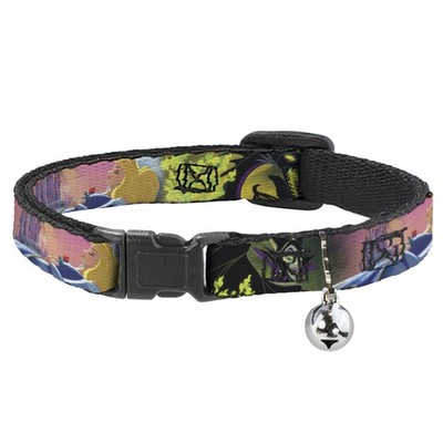 Cat Collar Breakaway with Bell Sleeping Beauty & Maleficent/Malefice (US IMPORT)