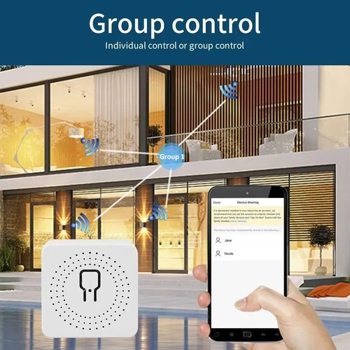 SMART SWITCH RELAY SWITCH 2 WAY WIFI 16A APP SMART LIFE ALEXA GOOGLE HOME 2 - Picture 3 of 7