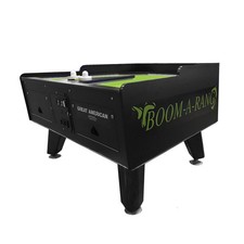 Great American Boom A Rang Black/Green Coin op Air Hockey Table w Scoring Unit