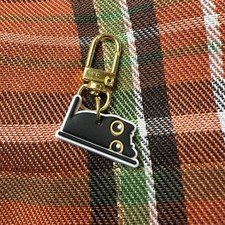 Black Cat Bag Charm Kitten Clip On Small Kitty Laying Down Cat Lady Gift New