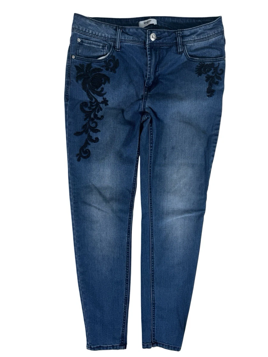 kensie Jeans da donna con colletto in denim, taglie da S a XL