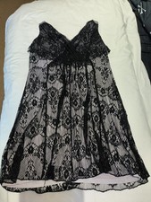 Black Lace Babydoll – Blush Lining - Dress UK 22