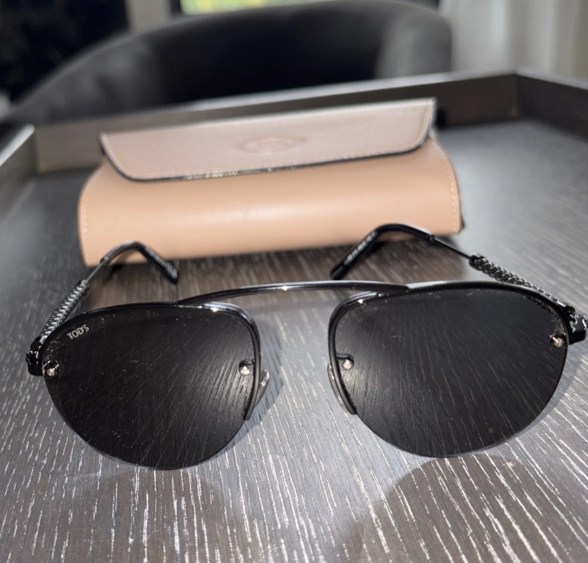 NEW Tod’s 56mm Aviator Square Sunglasses Authentic Tod main image 2