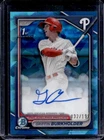 2024 Bowman Draft Sapphire Griffin Burkholder Chrome Auto 1st #/199 Phillies