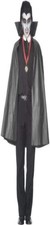 Smiffys PVC Vampire Cape, Black