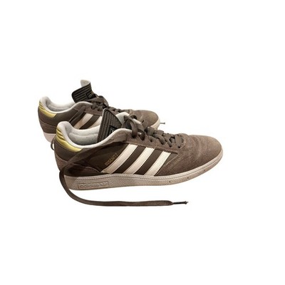 Adidas Busenitz Pro Skate Shoes Mens Brown Suede White Stripes Size 8.5