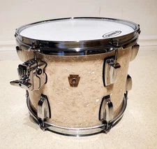 Ludwig Classic Maple 12"x8" Rack Tom Drum *White Marine Pearl *MINT CLEAN 7 PLY