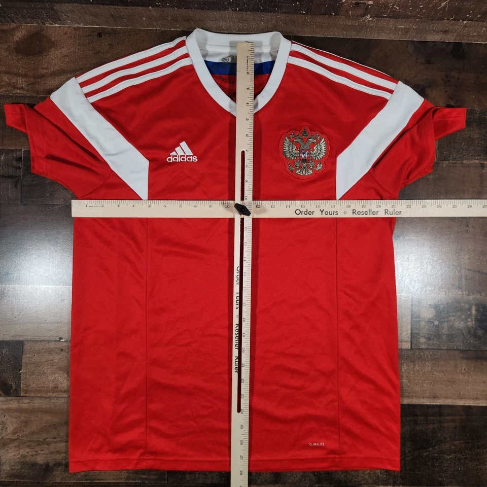 Russia Soccer Jersey Mens Large Red Adidas 2018 National Team World Cup - Image 3 of 4