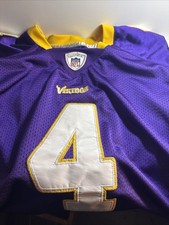 Authentic Brett Favre #4 Minnesota Vikings CLEAN Purple NFL Football Jersey