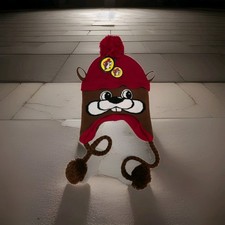 Buc-ee's Beaver Face Earflap Beanie Adult Size