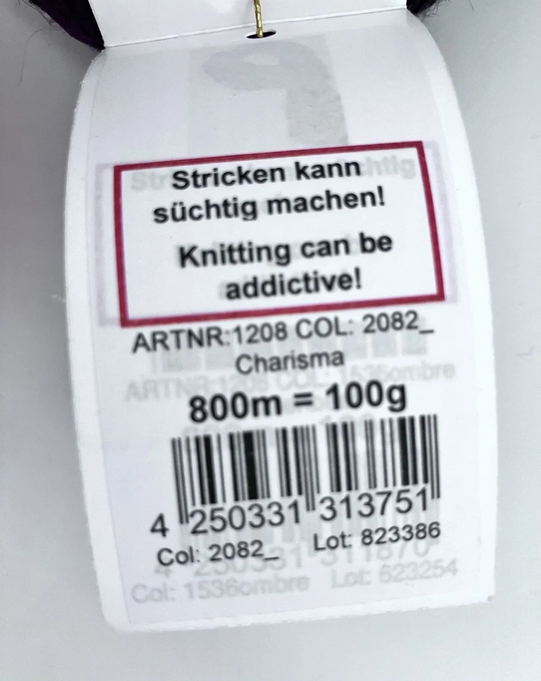 Bola de encaje Schoppel 100 hilos 100 % lana virgen / nailon ~ carisma ~ 800 m 100 g nueva Foto 3 de 4