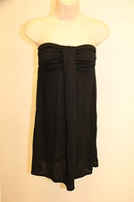 NWT Hula Honey Bikini Swimsuit Cover Up Dress Strapless Bandeau Black
