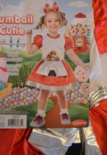 Baby Girl Gumball Cutie 2 Pc Halloween Costume Outfit Dress Headband Size 2T