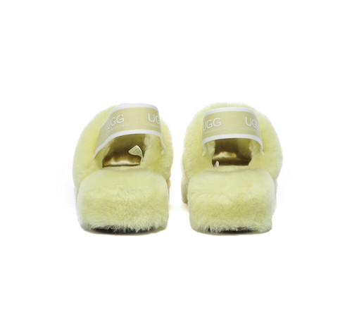 AUSTRALIAN SHEPHERD® UGG Slides Women Fluffy Sheepskin Wool Nonslip Sandal Puffy - Picture 36 of 44